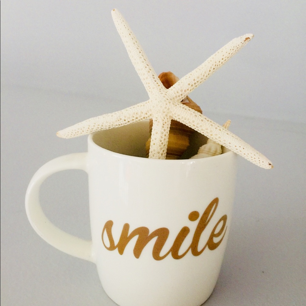 SMILE MUG Gold Etching